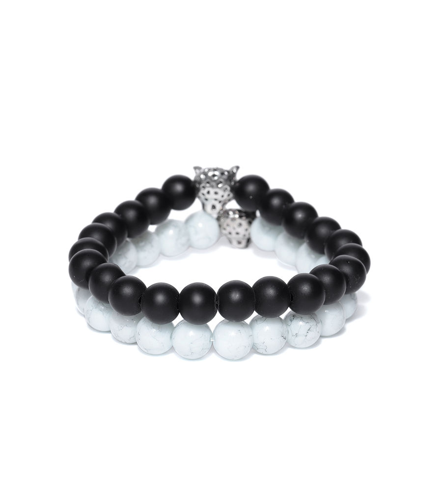 YouBella Set of 2 Beaded Elasticated Bracelets